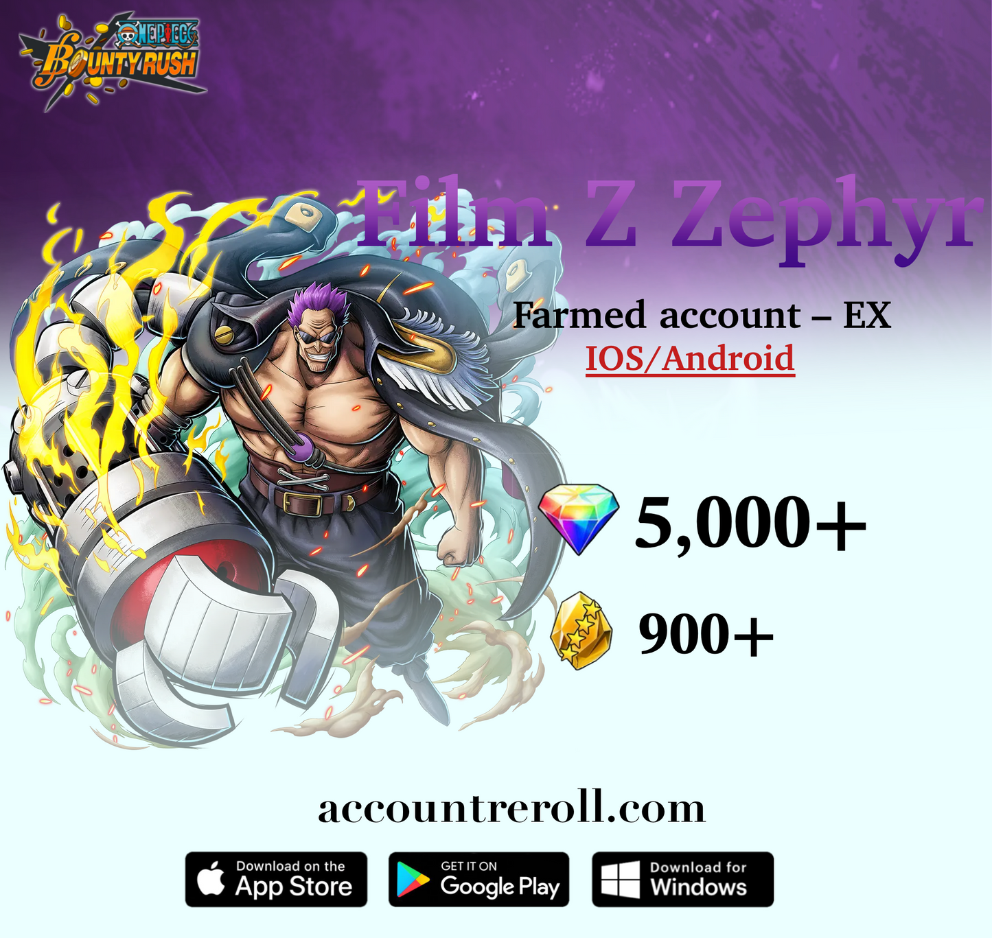 Film Z Zephyr OPBR Starter Account