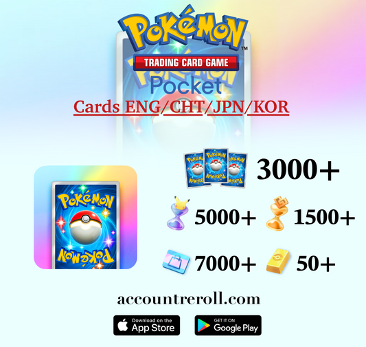 Pokemon TCG Pocket Reroll Account with Poke Gold
