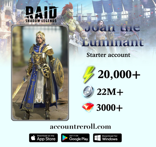 Joan the Luminant RAID: Shadow Legends Starter Account