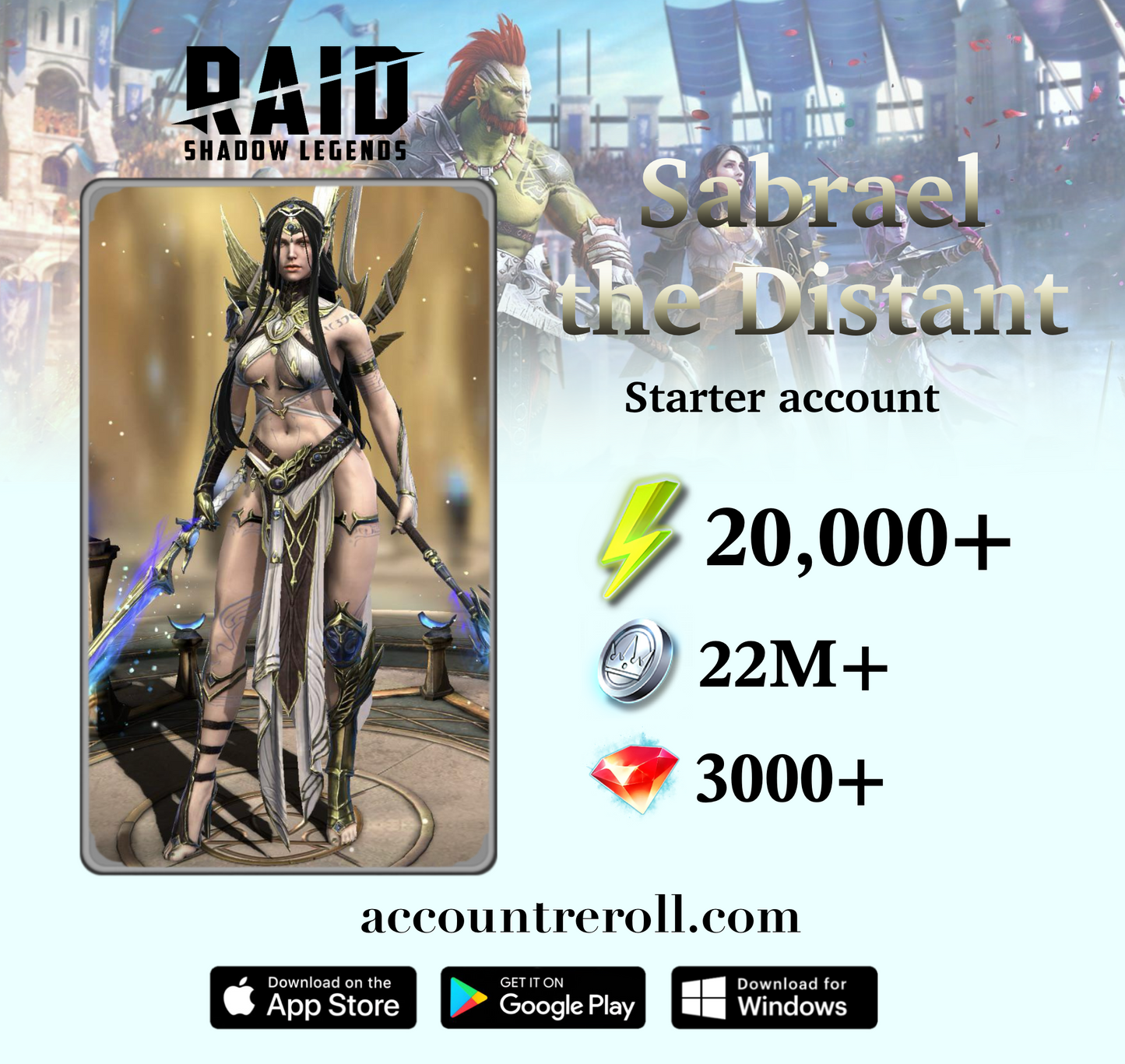 Sabrael the Distant RAID: Shadow Legends Starter Account