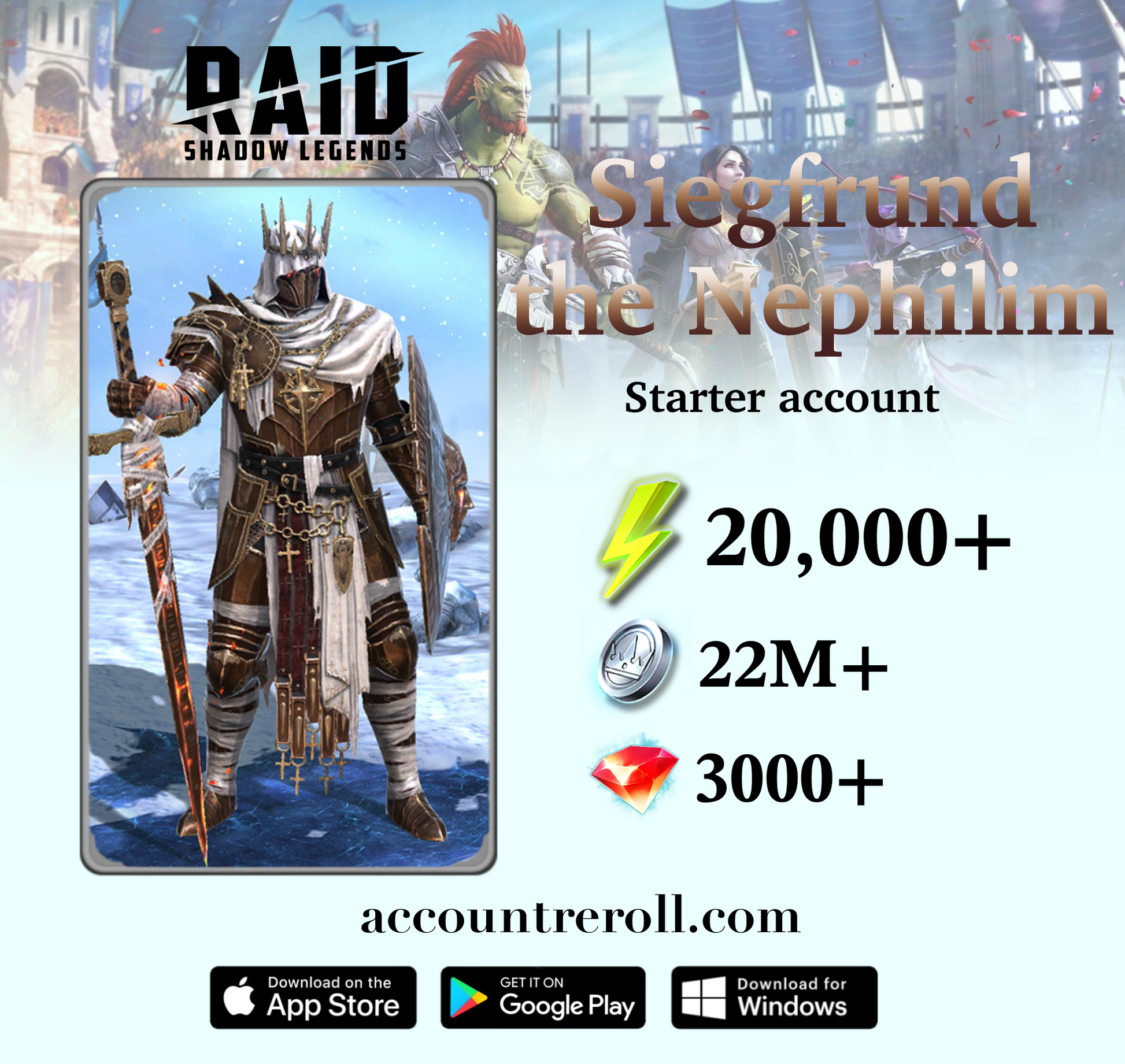 Siegfrund the Nephilim RAID: Shadow Legends Starter Account