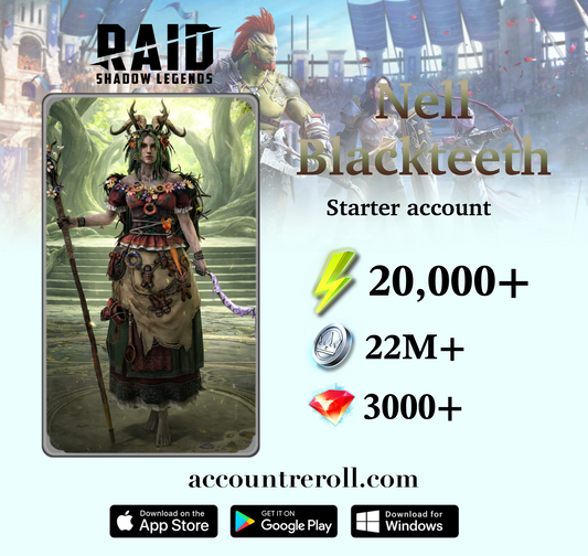 Nell Blackteeth RAID: Shadow Legends Starter Account