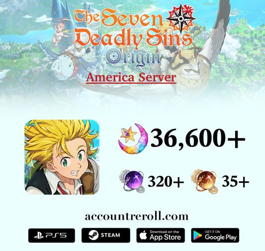 The Seven Deadly Sins: Origin Starter Account [America]