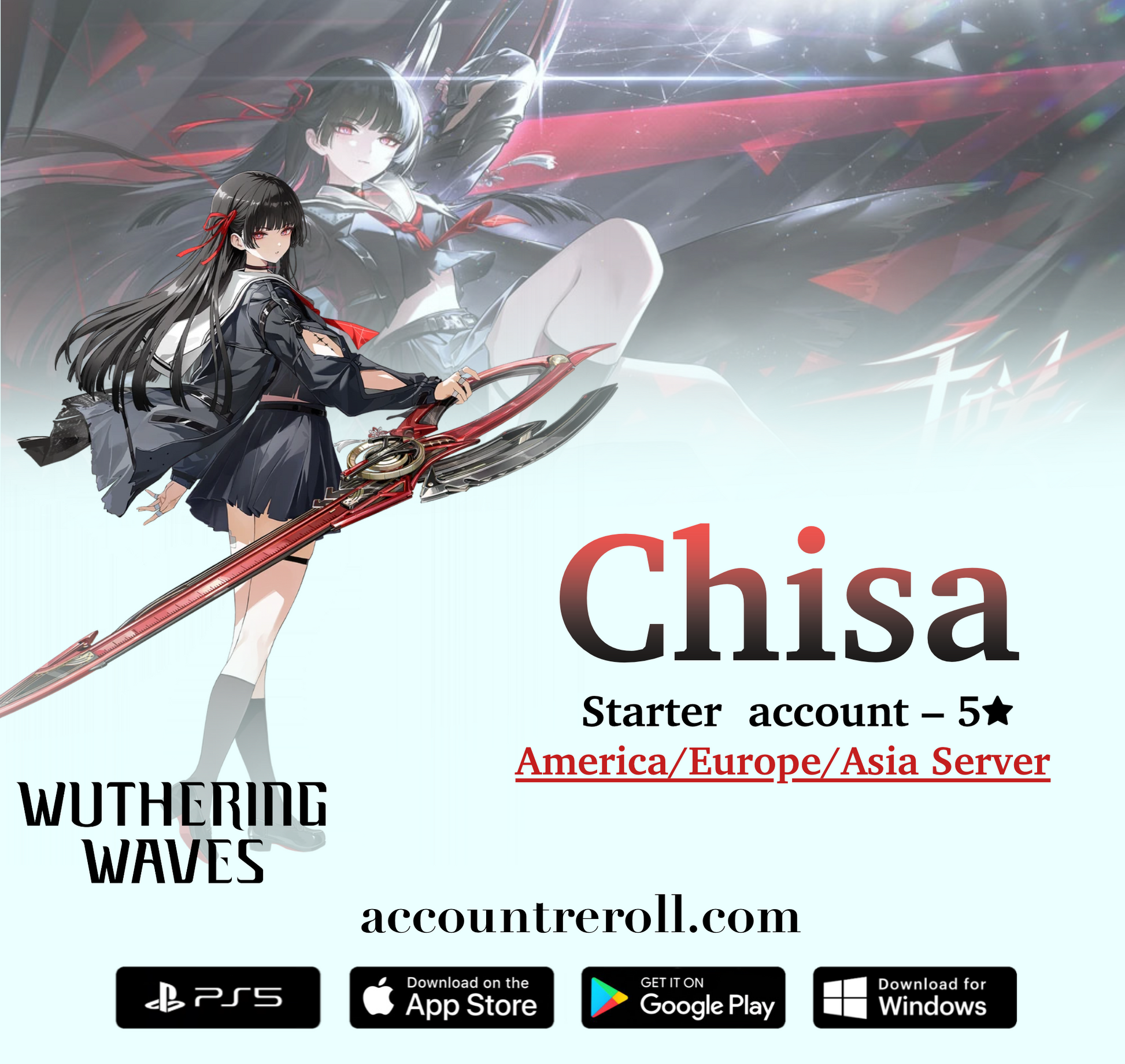 Chisa Wuthering Waves Starter Account