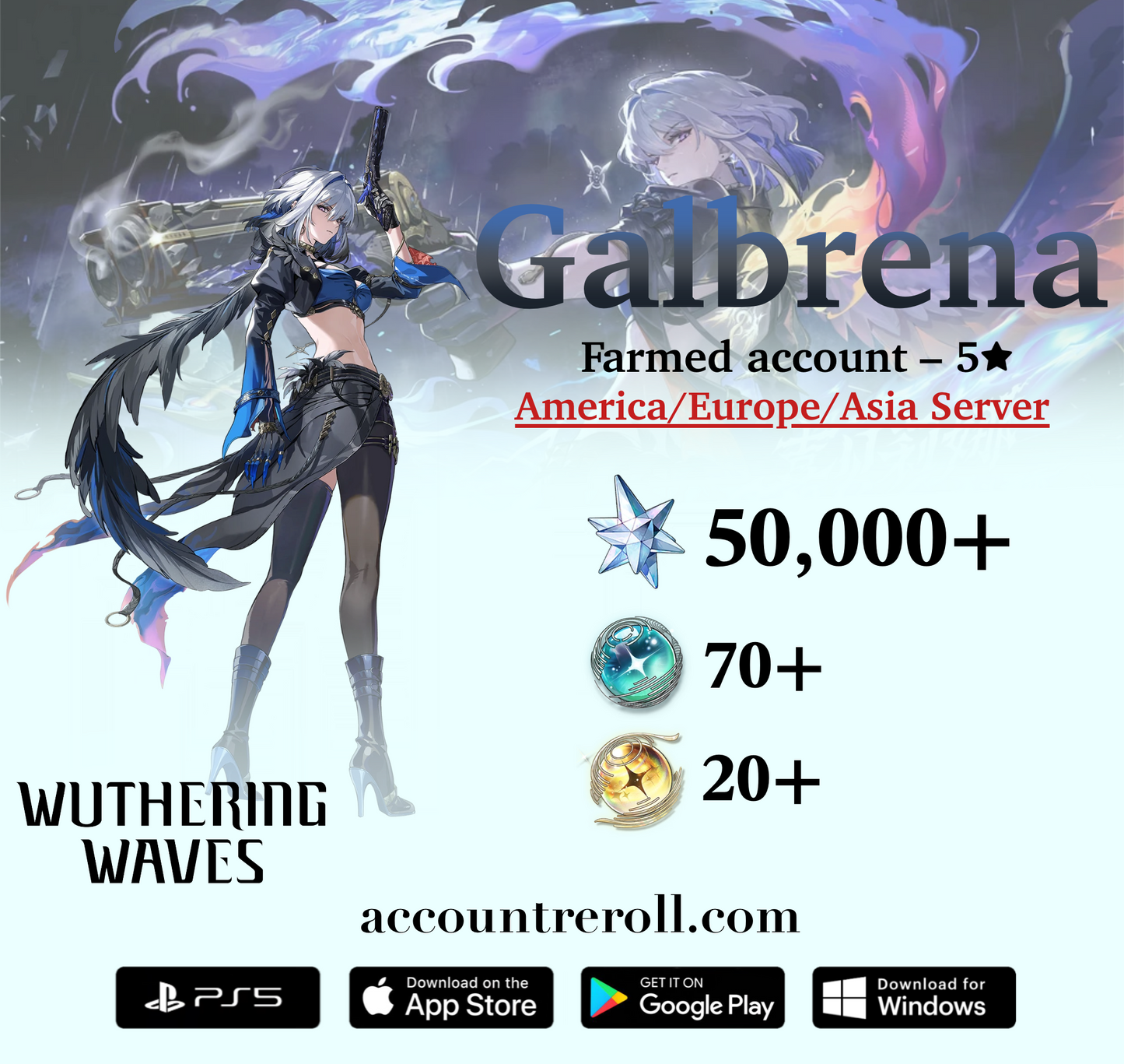 Calbrena Wuthering Waves Farmed Starter Account