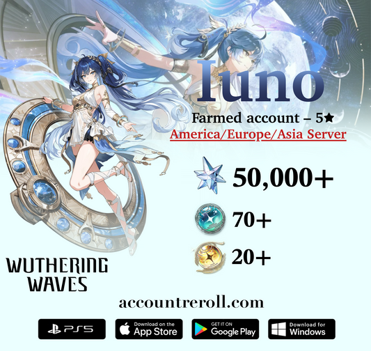 Iuno Wuthering Waves Farmed Starter Account