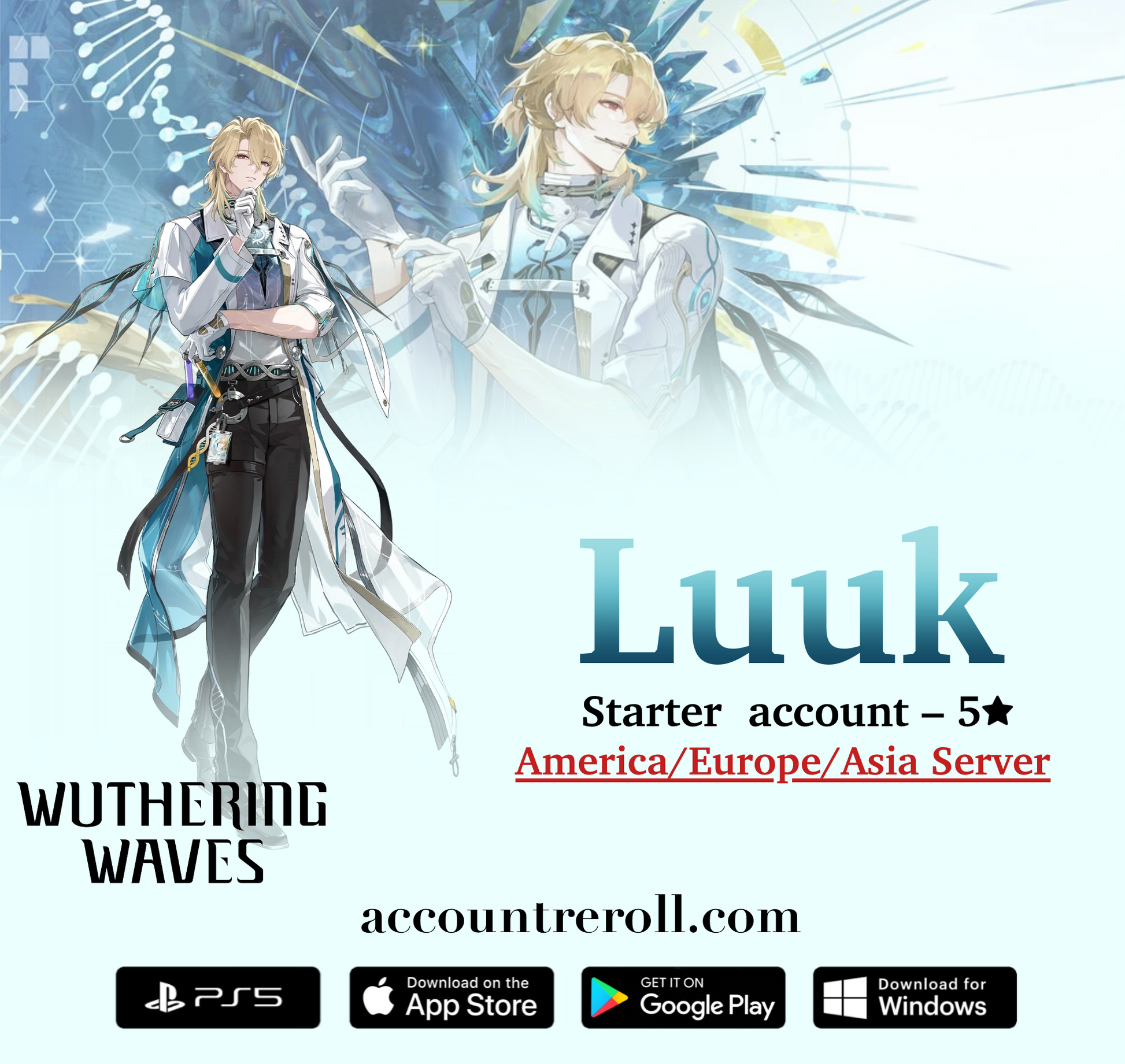 Luuk Herssen Wuthering Waves Starter Account