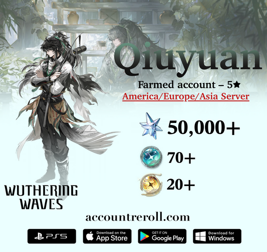 Qiuyuann Wuthering Waves Farmed Starter Account