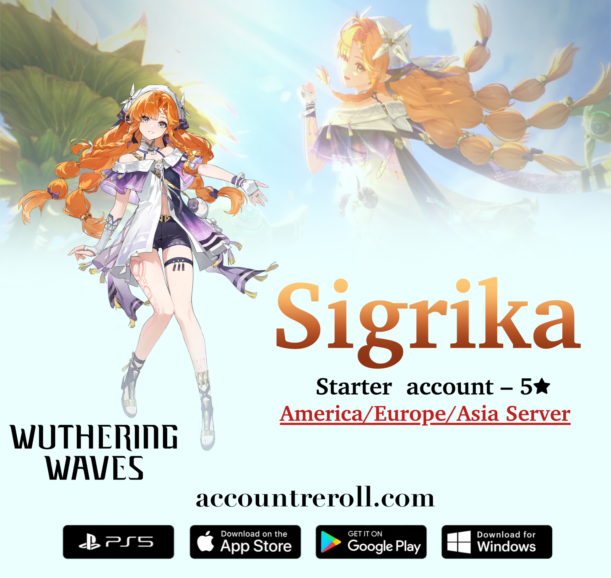Sigrika Wuthering Waves Starter Account