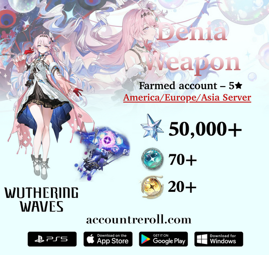 Denia with Forged Dwarf Star Wuthering Waves Farmed Account