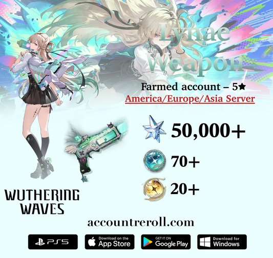 Lynae with Spectrum Blaster Wuthering Waves Farmed Account