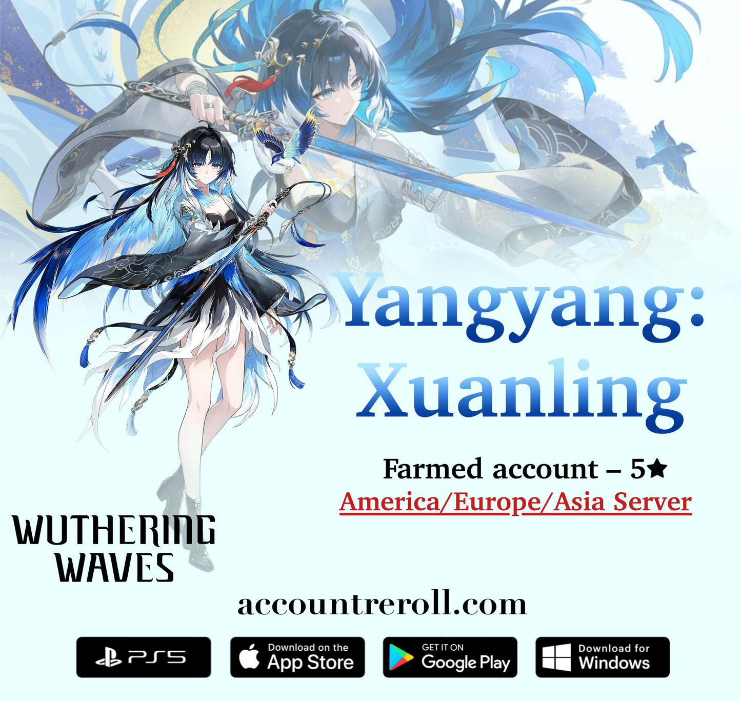 Yangyang: Xuanling Wuthering Waves Starter Account