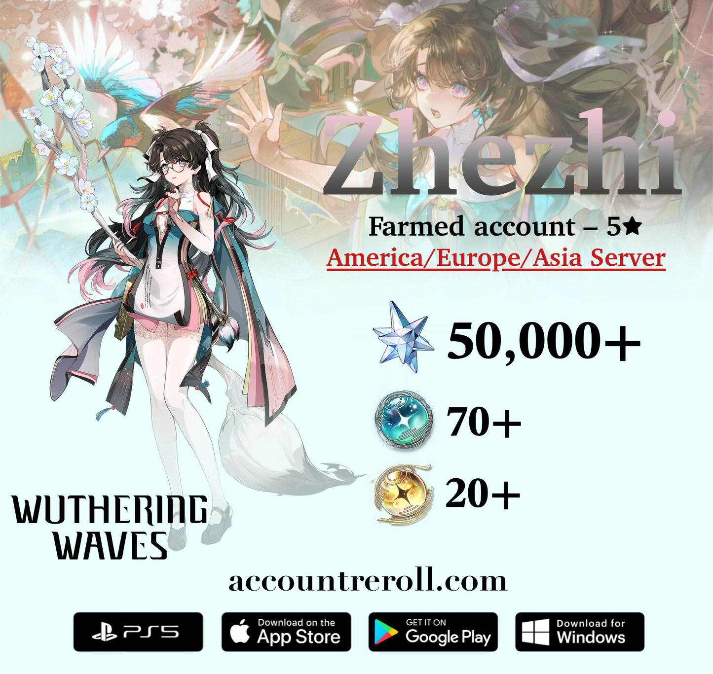 Zhezhi Wuthering Waves Farmed Starter Account