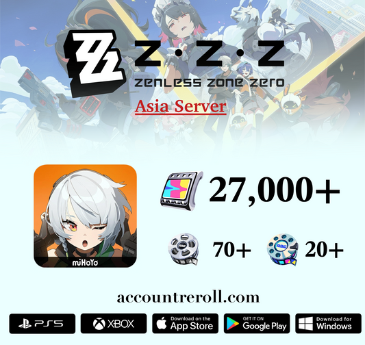 Zenless Zone Zero ZZZ Reroll Account [Asia]