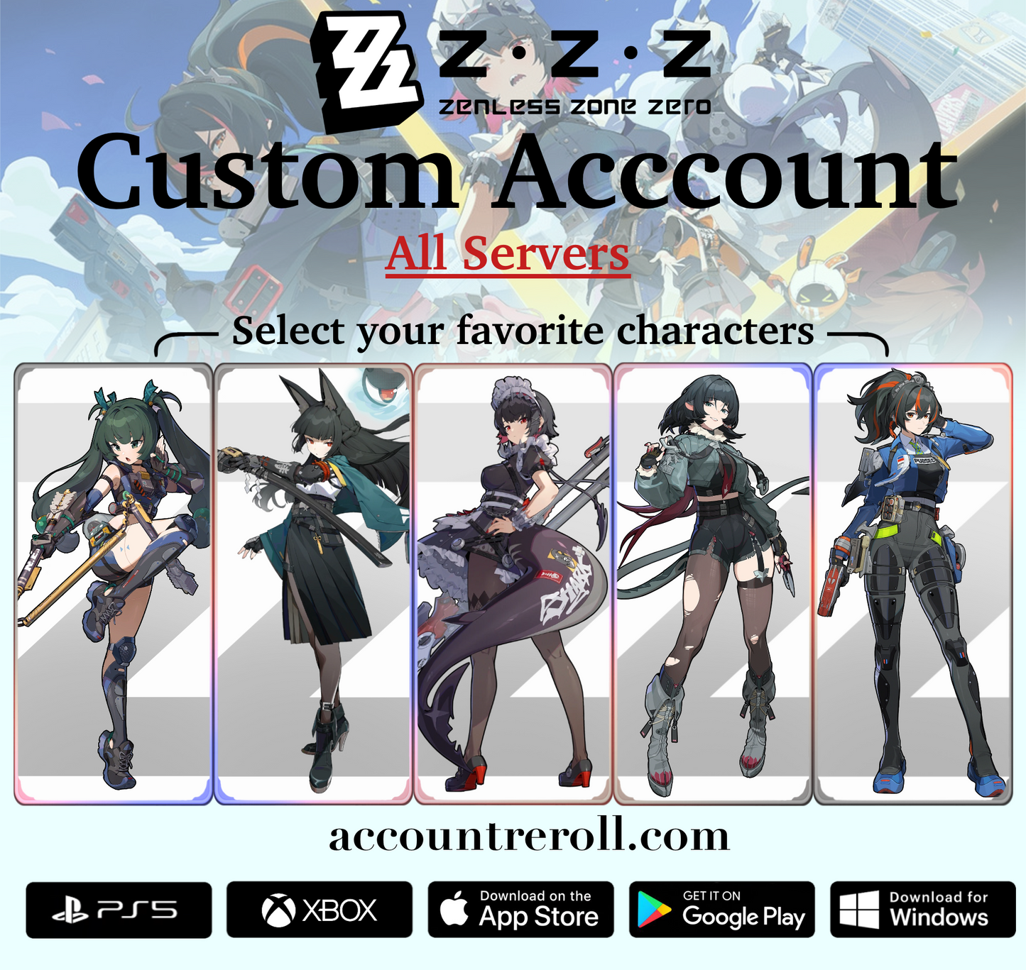 Zenless Zone Zero Custom Account