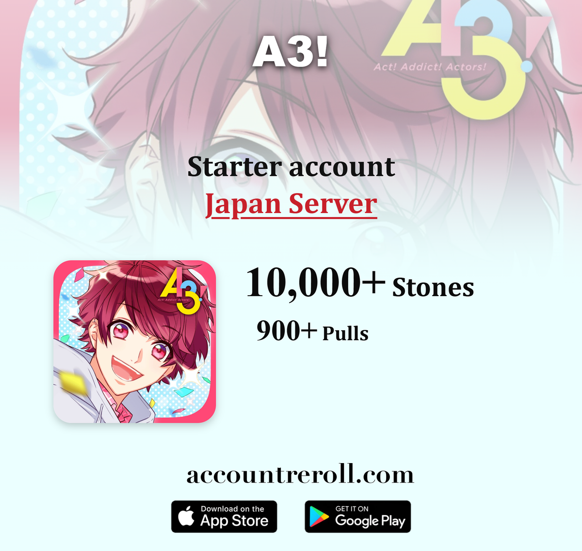 A3! Starter Account with Stones [Japan]