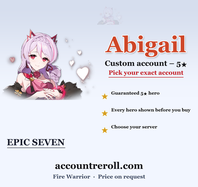 Abigail Epic Seven Custom Account