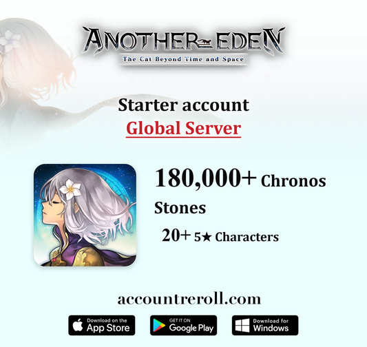 Another Eden Starter Account with Chronos Stones [Global]