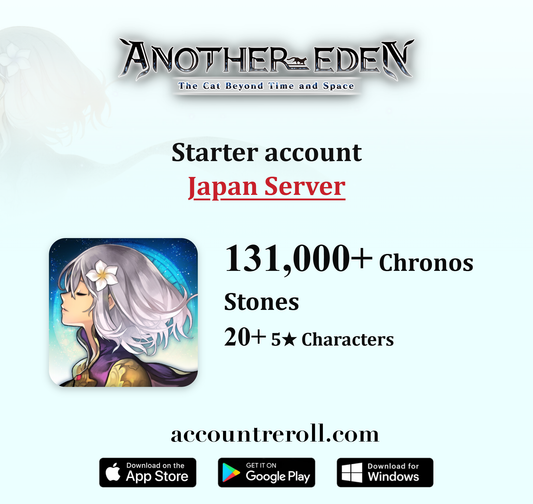 Another Eden Starter Account with Chronos Stones [Japan]