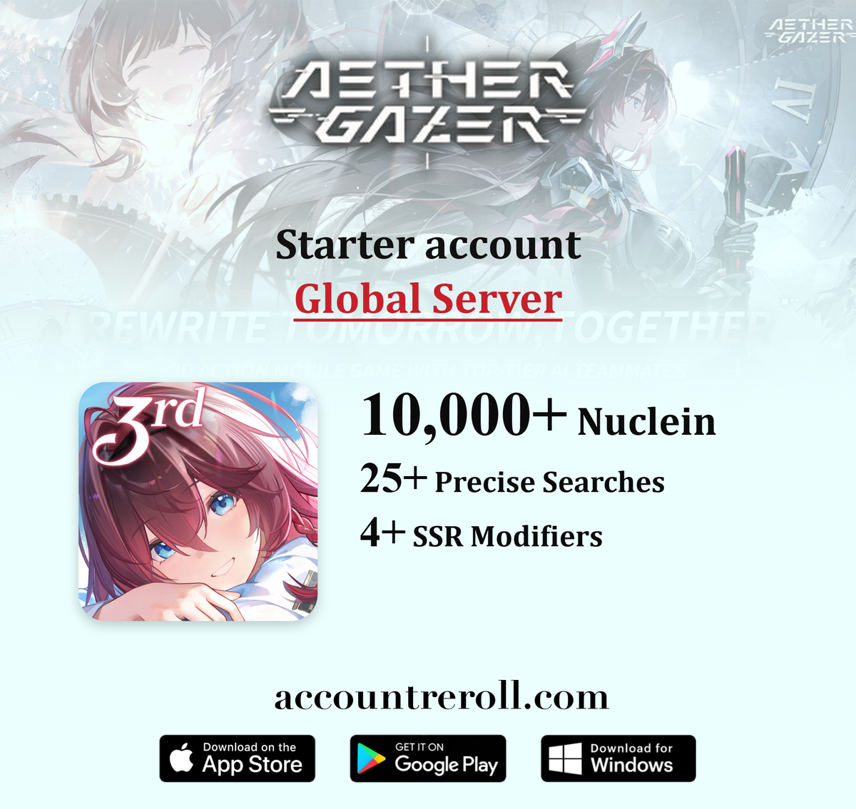 Aether Gazer Starter Account with Nuclein [Global]