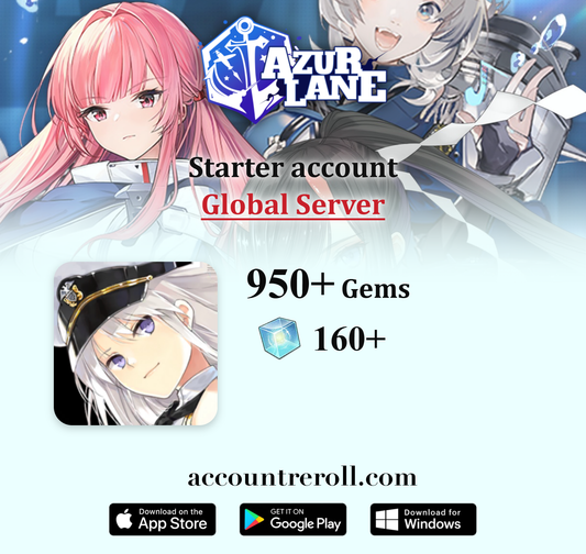 Azur Lane Starter Account with Gems [Global]
