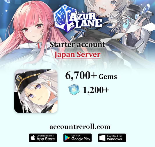 Azur Lane Starter Account with Gems [Japan]
