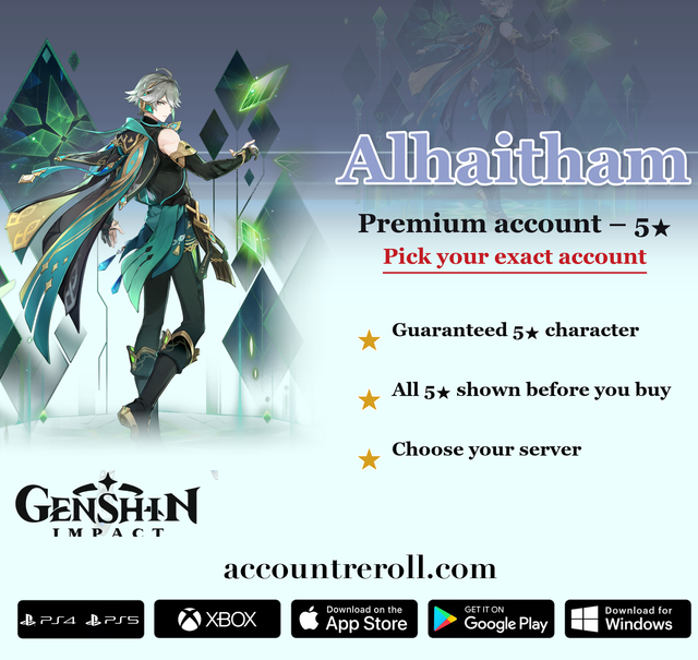 Alhaitham Genshin Impact Premium Custom Account