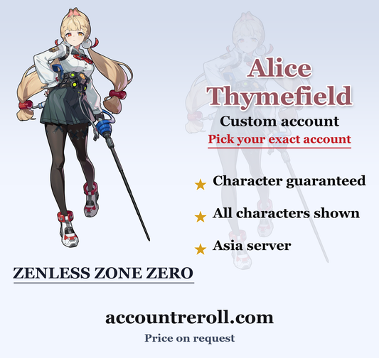 Alice Thymefield Zenless Zone Zero Custom Account