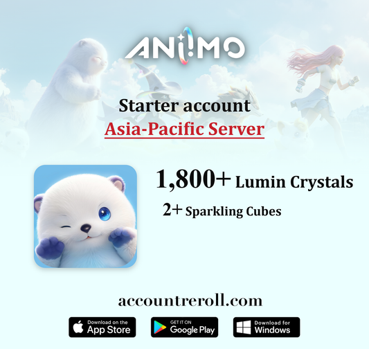 Aniimo Starter Account with Lumin Crystals [Asia-Pacific]