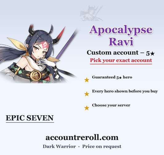 Apocalypse Ravi Epic Seven Custom Account