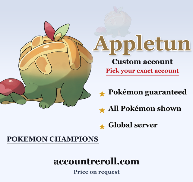 Appletun Pokemon Champions Custom Account