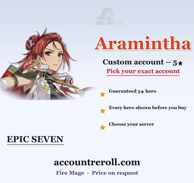 Aramintha Epic Seven Custom Account