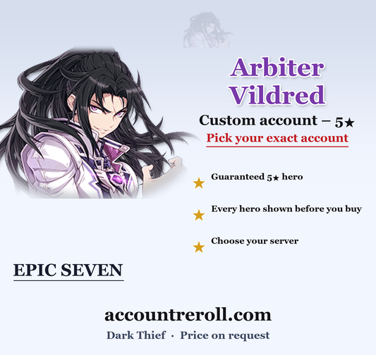 Arbiter Vildred Epic Seven Custom Account
