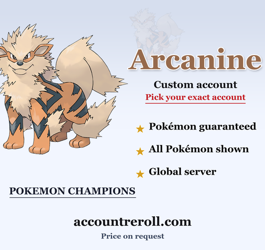 Arcanine Pokemon Champions Custom Account