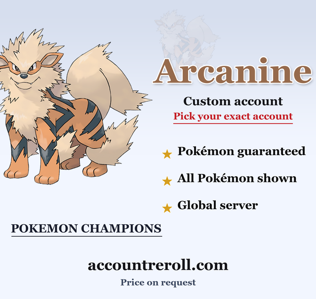 Arcanine Pokemon Champions Custom Account