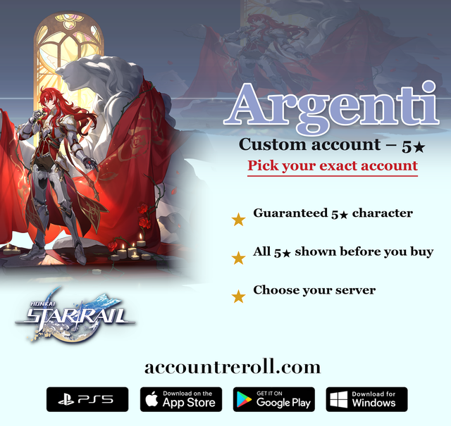 Argenti Honkai Star Rail Custom Account