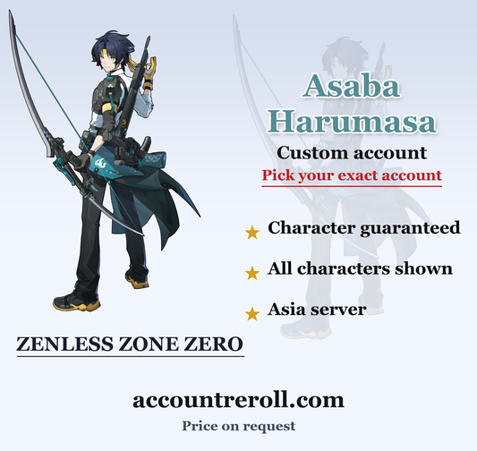 Asaba Harumasa Zenless Zone Zero Custom Account