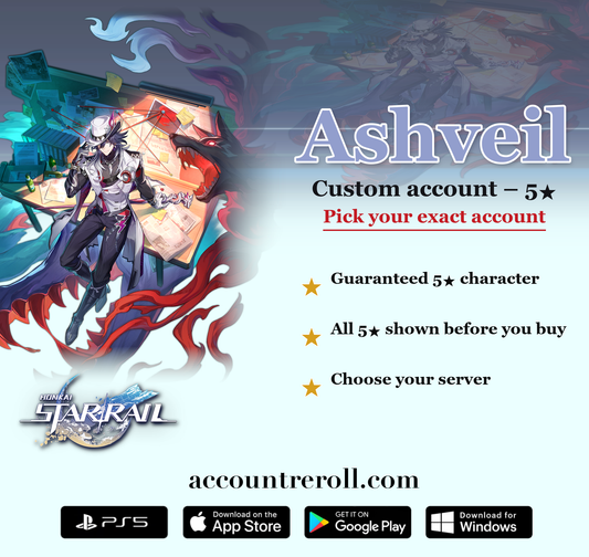 Ashveil Honkai Star Rail Custom Account