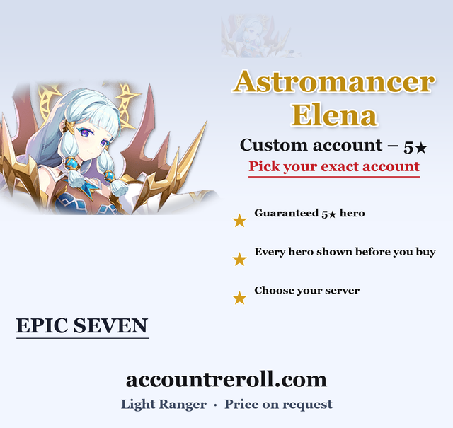 Astromancer Elena Epic Seven Custom Account