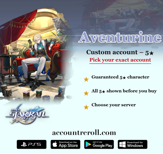 Aventurine Honkai Star Rail Custom Account