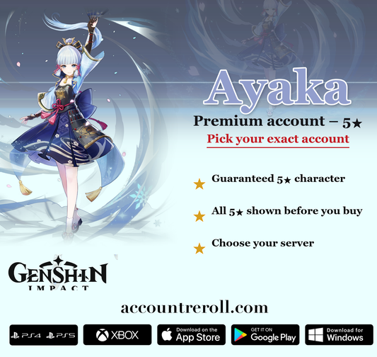Ayaka Genshin Impact Premium Custom Account
