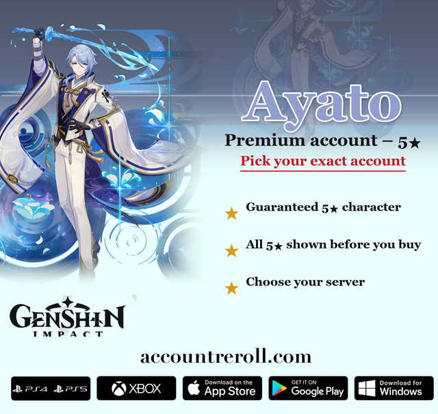 Ayato Genshin Impact Premium Custom Account