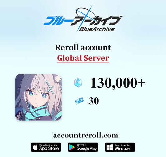 Blue Archive Reroll Account with Pyroxenes [Global]
