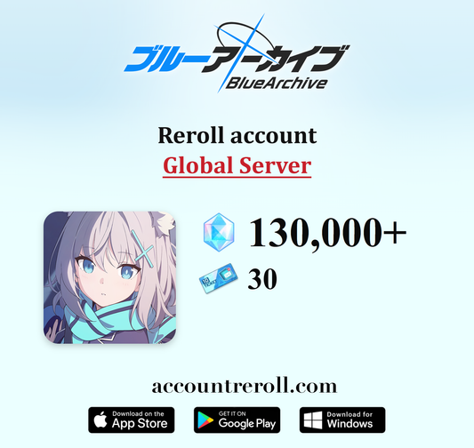 Blue Archive Reroll Account with Pyroxenes [Global]