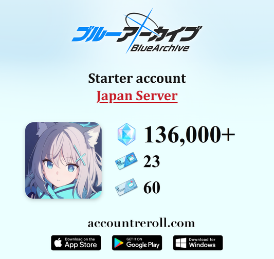 Blue Archive Starter Account with Limited Students [Japan]