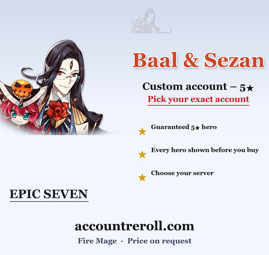 Baal & Sezan Epic Seven Custom Account