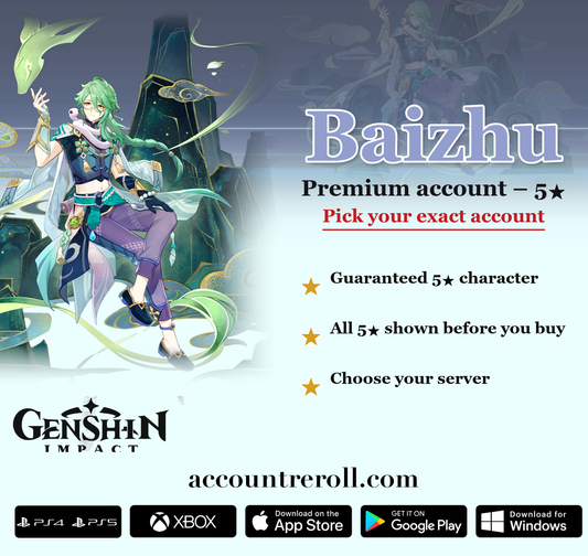 Baizhu Genshin Impact Premium Custom Account