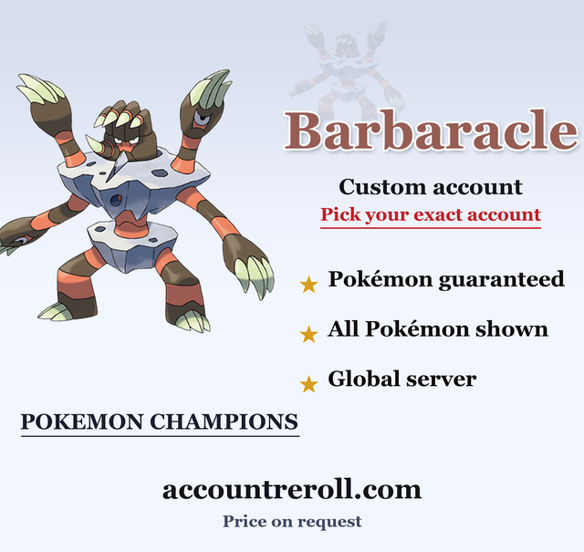 Barbaracle Pokemon Champions Custom Account