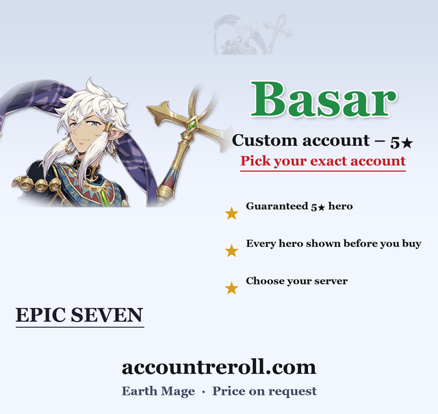 Basar Epic Seven Custom Account