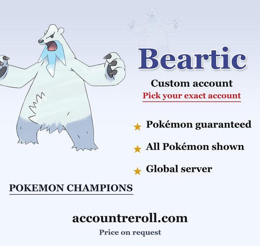 Beartic Pokemon Champions Custom Account